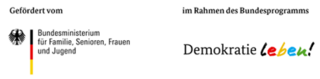 Die Veranstaltung wird von dem Bundesprogramm Demokratie leben! gefördert. Die Veranstaltung wird von dem Bundesprogramm Demokratie leben! gefördert.