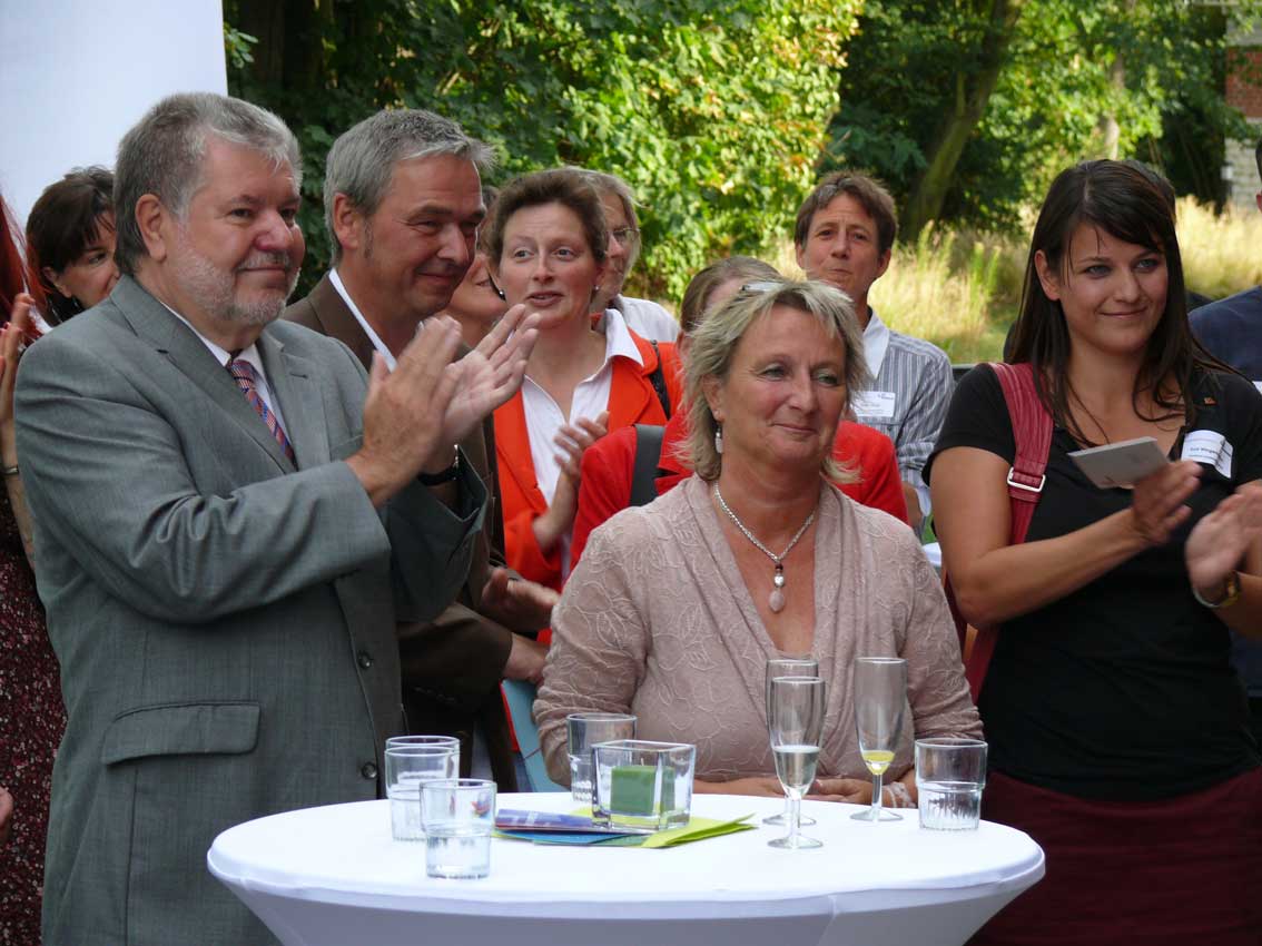 Ministerpräsident Beck und Ministerin Alt mit dem Vorstand des LJR